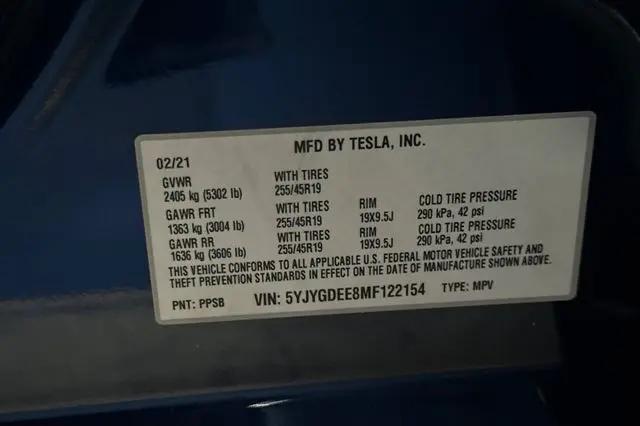 2021 Tesla Model Y Long Range Dual Motor All-Wheel Drive