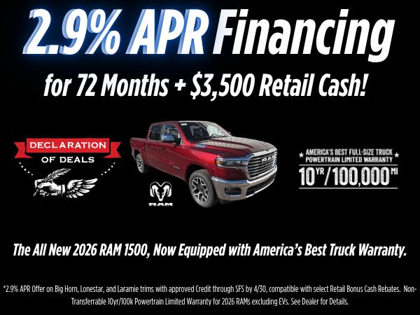 2026 RAM Ram 1500 RAM 1500 BIG HORN CREW CAB 4X4 57 BOX