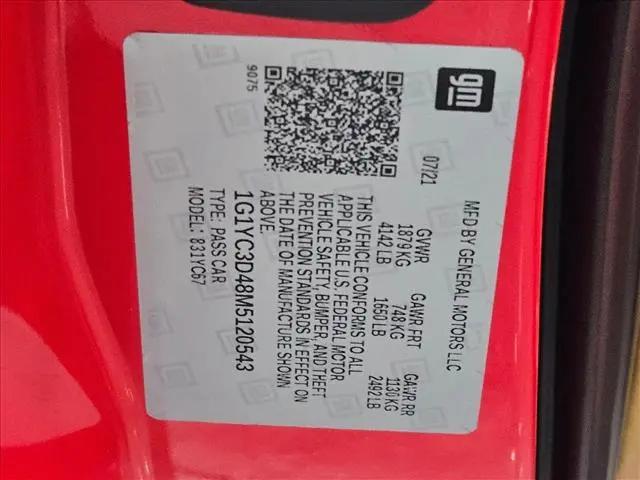 2021 Chevrolet Corvette Stingray RWD Convertible 3LT