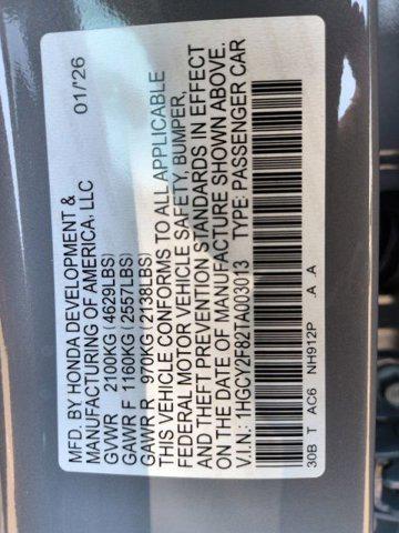 2026 Honda Accord Sedan Touring