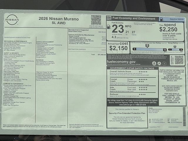 2026 Nissan Murano SL