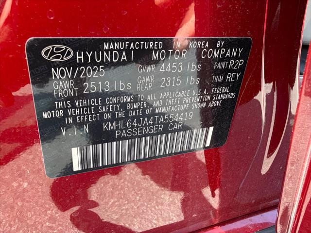 2026 Hyundai Sonata SEL Sport