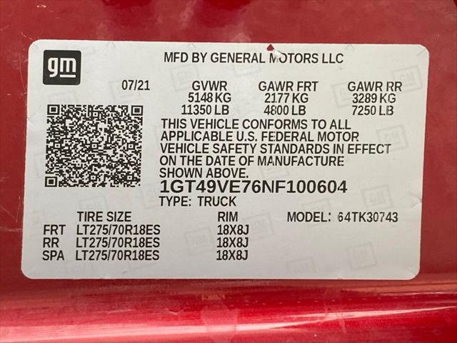 2022 GMC Sierra 3500HD 4WD Crew Cab Standard Bed AT4