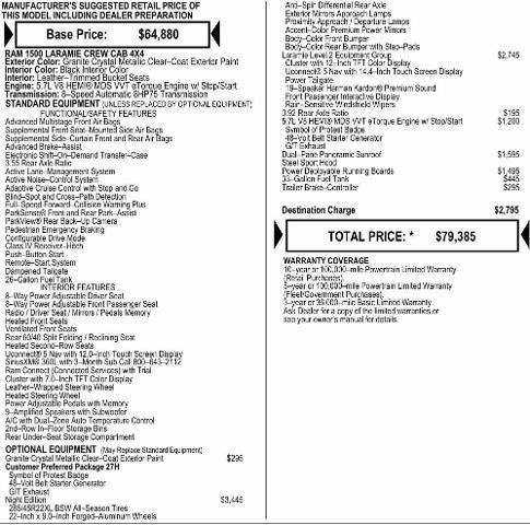 2026 RAM Ram 1500 RAM 1500 LARAMIE CREW CAB 4X4 57 BOX