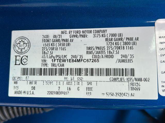 2021 Ford F-150 Tremor