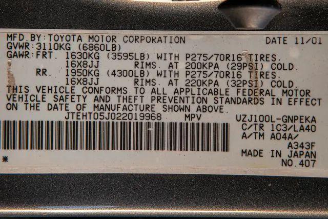 2002 Toyota Land Cruiser Base