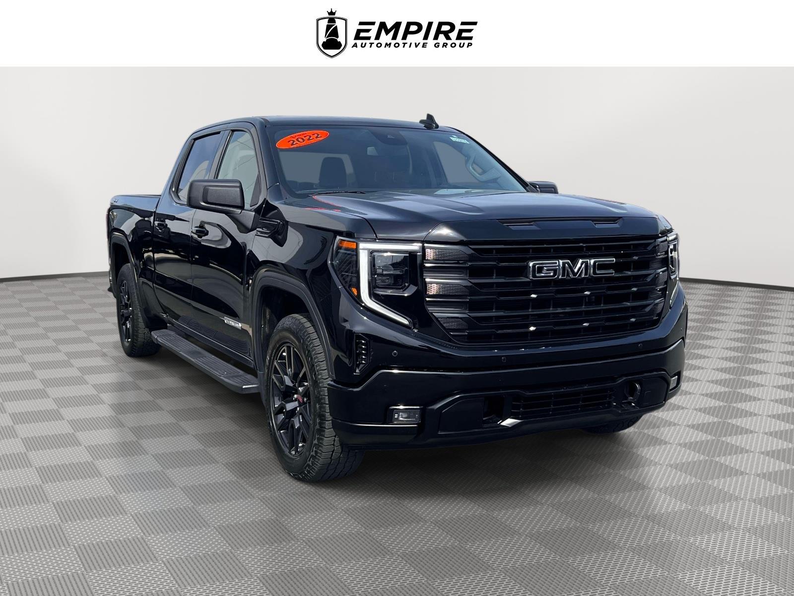 Onyx Black 2022 GMC Sierra 1500 Pickup Truck Four-Wheel Drive Automatic