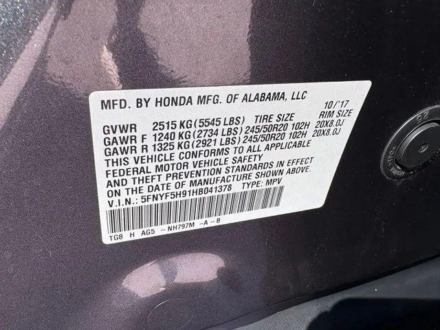 2017 Honda Pilot Touring
