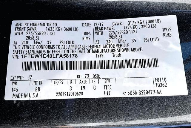 2020 Ford F-150 Platinum