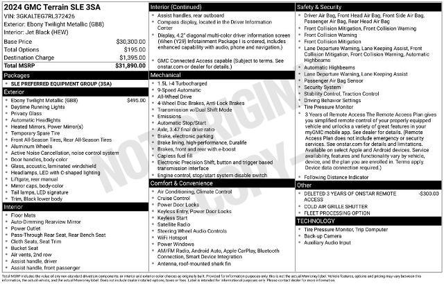 2024 GMC Terrain AWD SLE