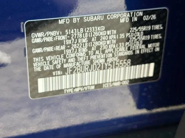 2026 Subaru Outback Touring XT