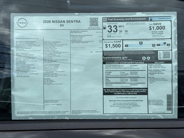 2026 Nissan Sentra SV