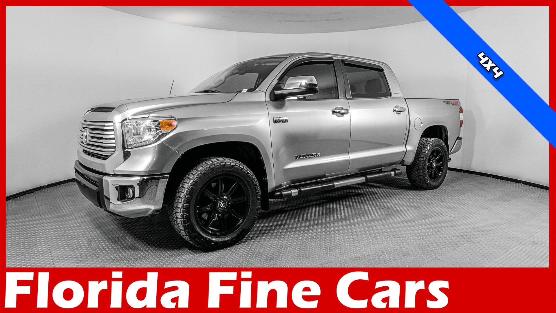 Silver 2015 Toyota Tundra Limited CrewMax 5.7L 4WD Pickup Truck Four-Wheel Drive Automatic