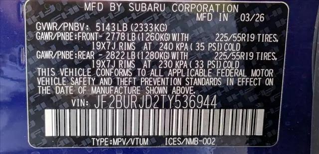 2026 Subaru Outback Touring XT