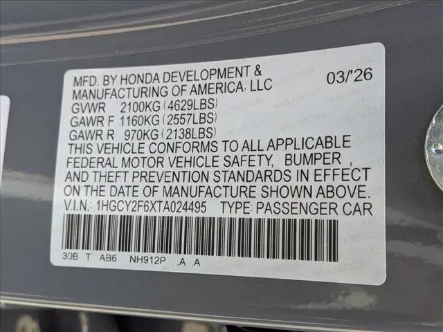 2026 Honda Accord Sedan EX-L