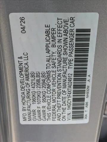 2026 Honda Accord Sedan SE