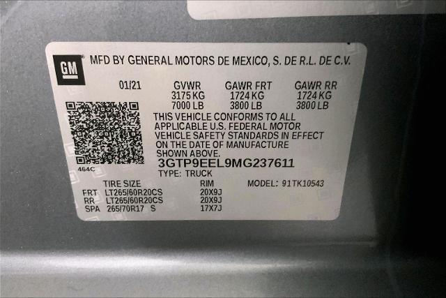 2021 GMC Sierra 1500 4WD Crew Cab Short Box AT4
