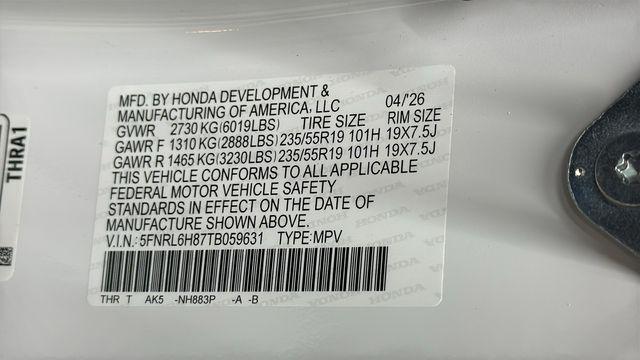 2026 Honda Odyssey Touring