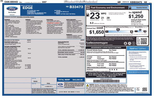 2019 Ford Edge SEL