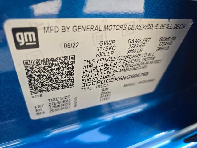 2022 Chevrolet Silverado 1500 4WD Crew Cab Short Bed Custom Trail Boss