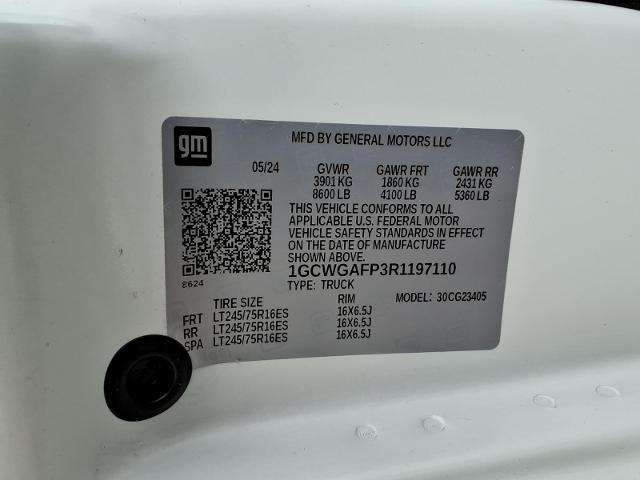 2024 Chevrolet Express Cargo Van RWD 2500 Regular Wheelbase WT