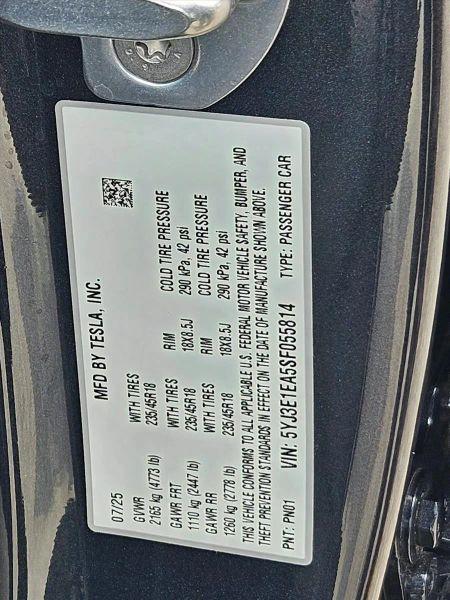 2025 Tesla Model 3 Long Range Rear-Wheel Drive