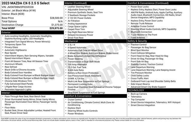2023 Mazda CX-5 2.5 S Select