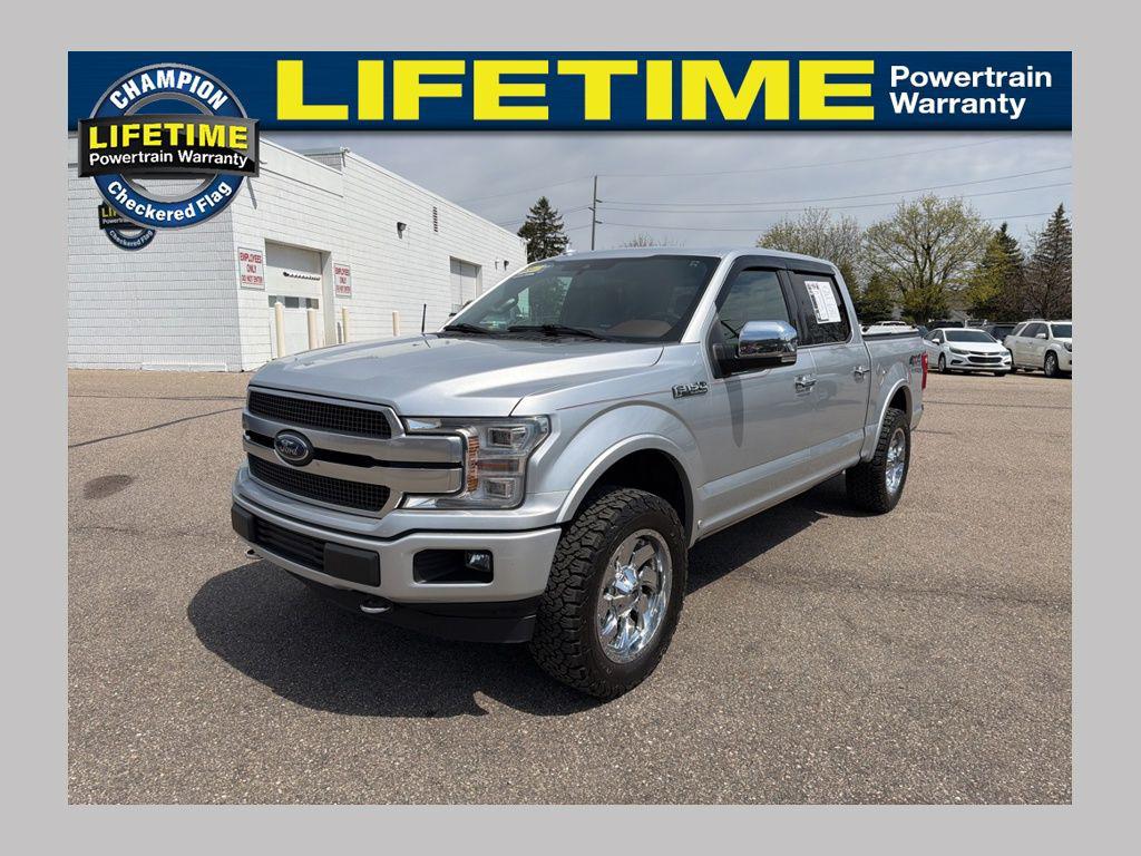 Ingot Silver 2019 Ford F-150 Platinum SuperCrew 4WD Pickup Truck Four-Wheel Drive Automatic