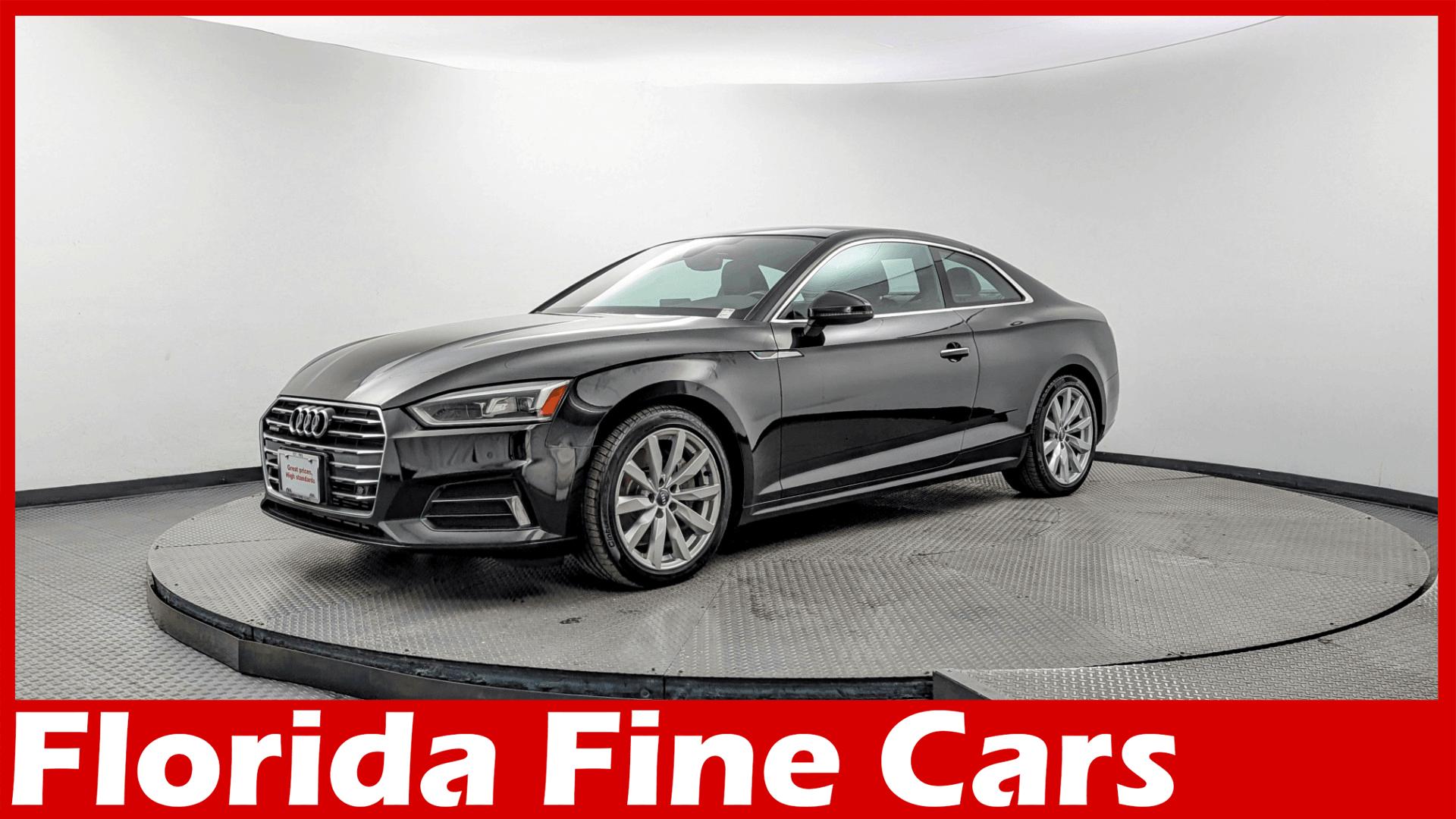 Brilliant Black 2018 Audi A5 2.0T quattro Premium Plus Coupe AWD Coupe All-Wheel Drive Automatic