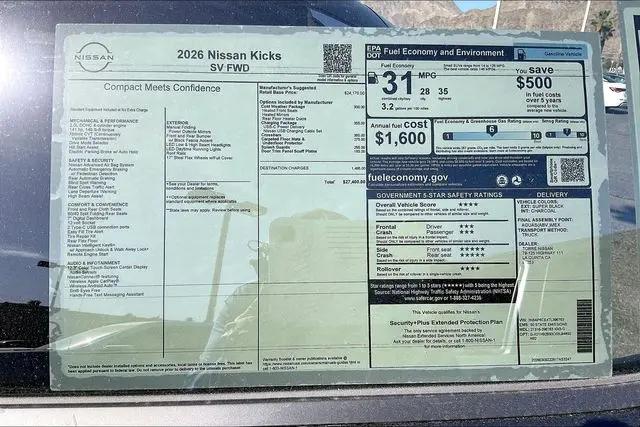 2026 Nissan Kicks SV
