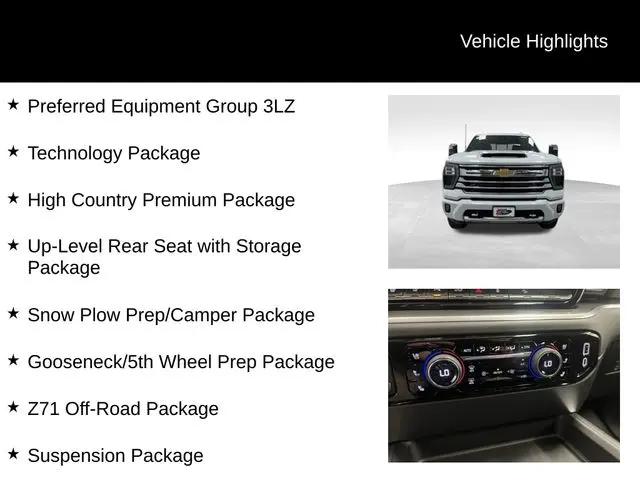 2026 Chevrolet Silverado 2500HD Crew Cab, Standard Bed, High Country, 4WD