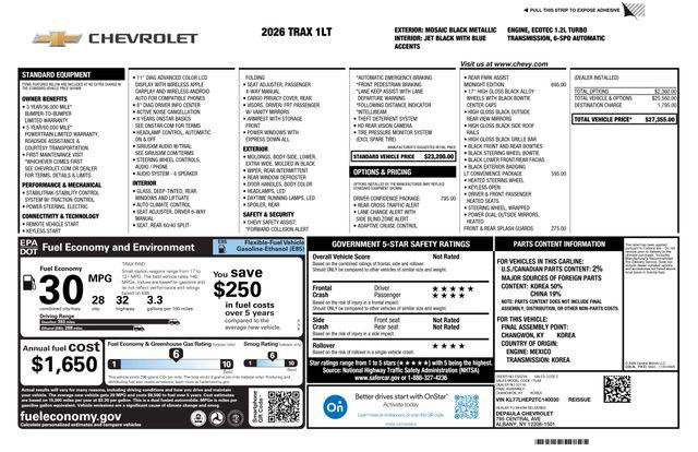 2026 Chevrolet Trax FWD LT