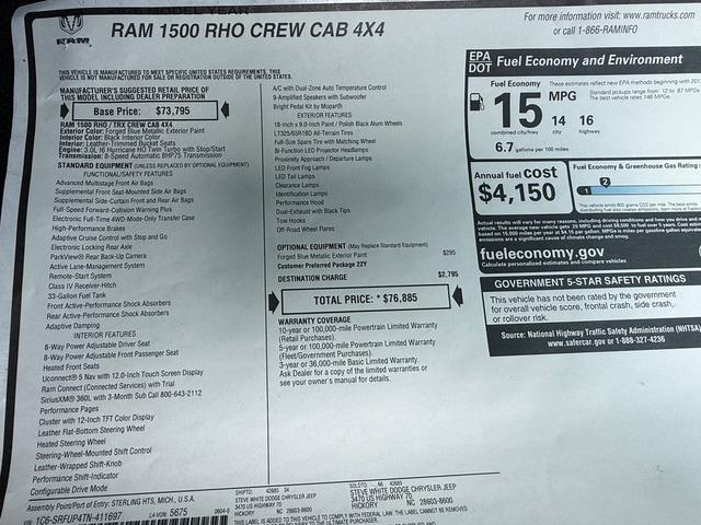 2026 Ram 1500 RHO Crew Cab 4x4 57 Box