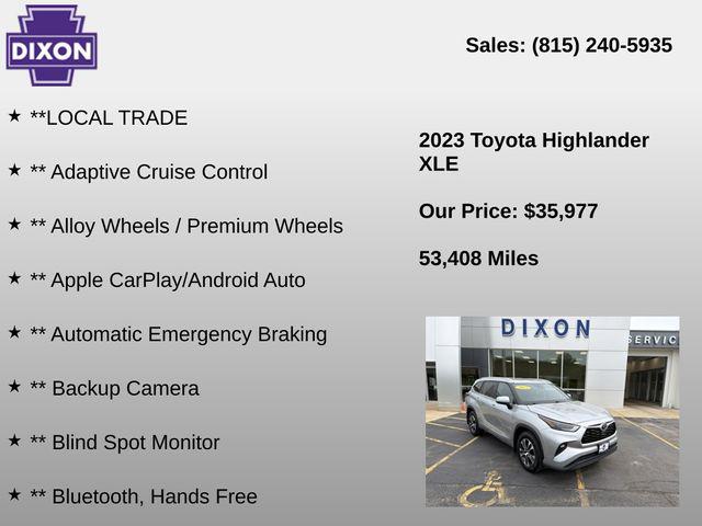 2023 Toyota Highlander XLE