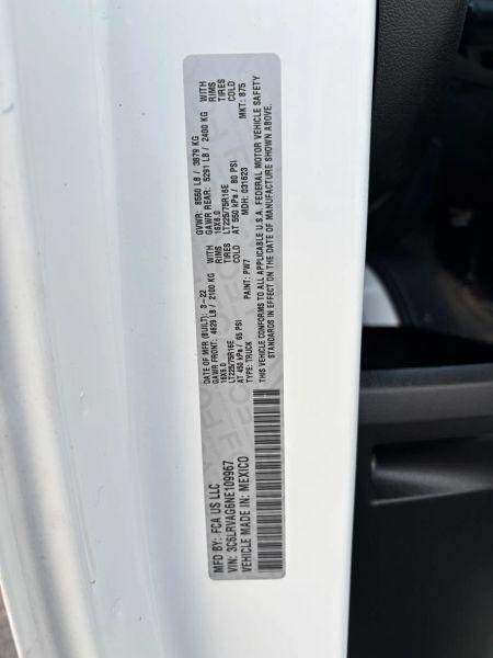 2022 Ram ProMaster Cargo Van Low Roof 136" WB