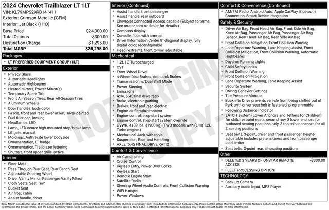 2024 Chevrolet TrailBlazer FWD LT