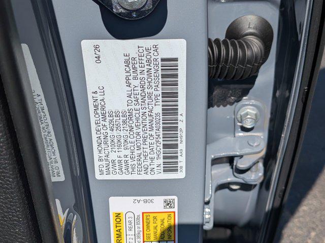 2026 Honda Accord Sedan Sport