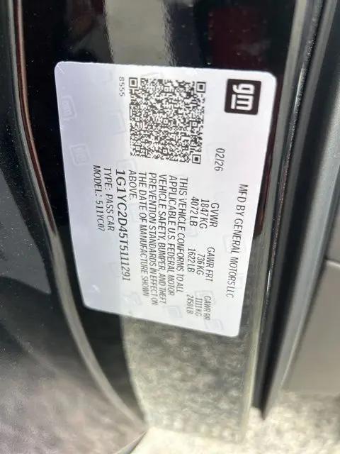 2026 Chevrolet Corvette Stingray Coupe, 3LT, RWD