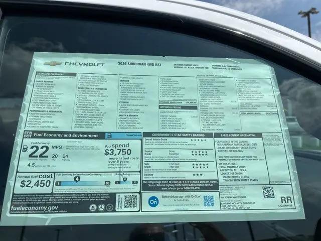 2026 Chevrolet Suburban RST, 4WD