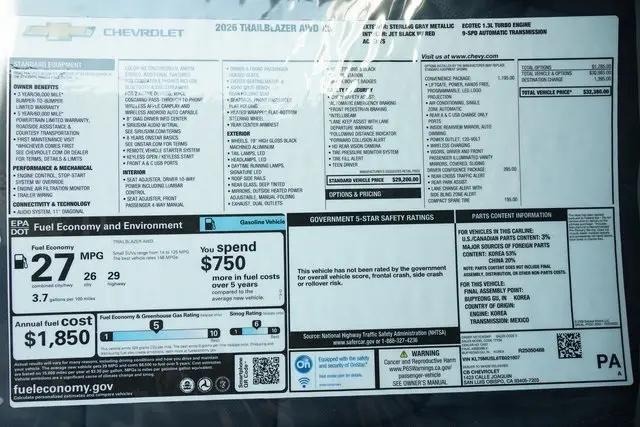 2026 Chevrolet TrailBlazer AWD RS