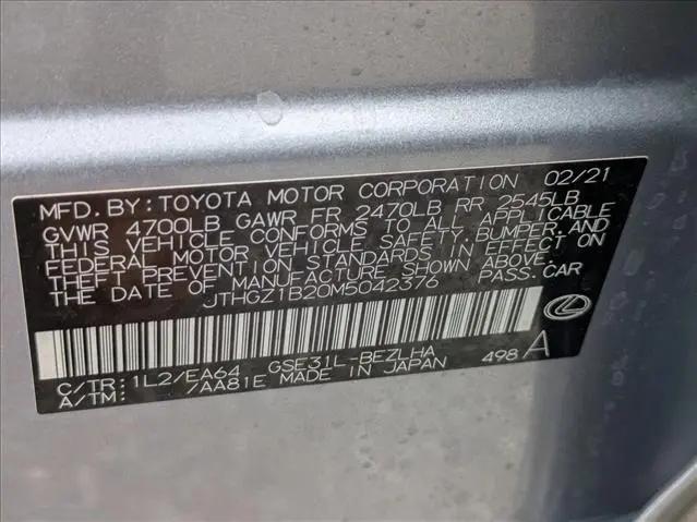 2021 Lexus IS 350 F SPORT