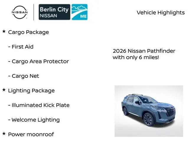 2026 Nissan Pathfinder Platinum