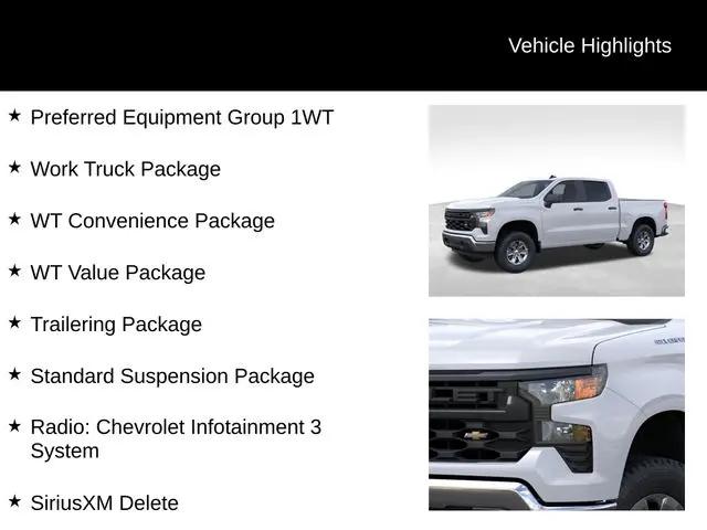 2026 Chevrolet Silverado 1500 4WD Crew Cab Short Bed WT