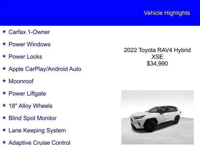 2022 Toyota RAV4 Hybrid XSE