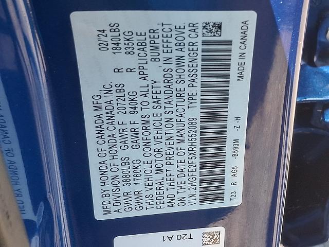2024 Honda Civic Sport