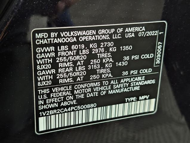 2023 Volkswagen Atlas 3.6L V6 SEL
