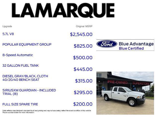 2024 Ram 1500 Classic Tradesman Quad Cab 4x2 6'4" Box