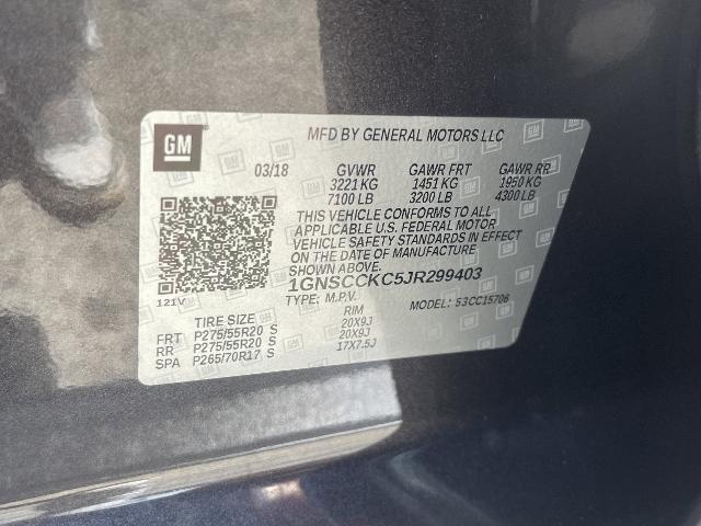 2018 Chevrolet Tahoe Premier