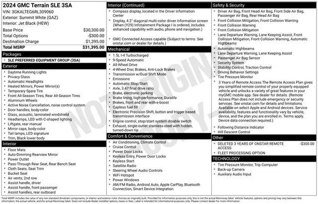 2024 GMC Terrain AWD SLE