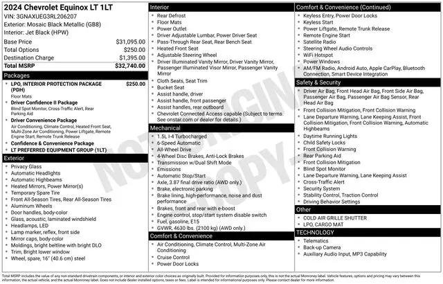 2024 Chevrolet Equinox AWD LT